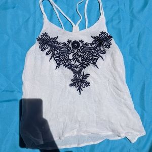 White ROMWE Tank top